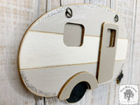 Camper Ornament - Personalized Vintage Style Camper Trailer Christmas Ornament, Camping Gift