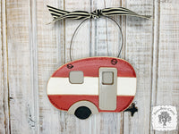 Camper Ornament - Personalized Vintage Style Camper Trailer Christmas Ornament, Camping Gift