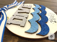 Dive Ornament - Personalized Diving Ornament with Dive word and Blue Waves