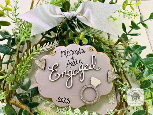 Engaged Ornament - Personalized Engagement Ornament