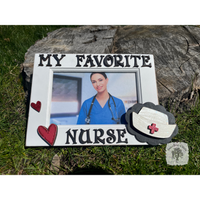 4" x 6" Nurse Appreciation Picture Frame - Handmade Gift for "Best" or "Favorite" Nurse