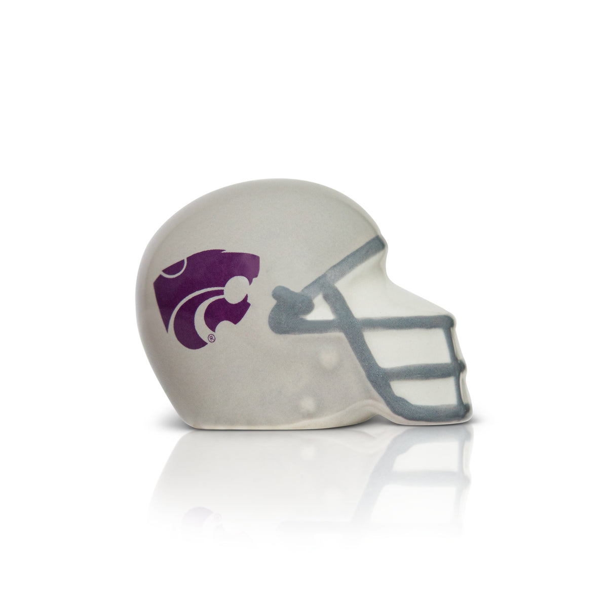 Nora Fleming Kansas State Helmet Mini