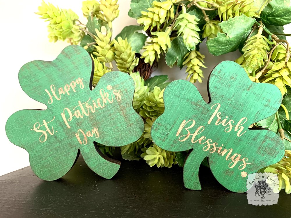 Rustic Shamrock Sitters