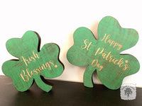 Rustic Shamrock Sitters