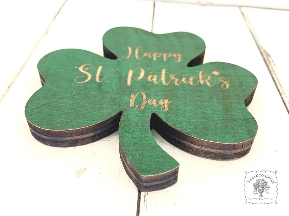 Rustic Shamrock Sitters