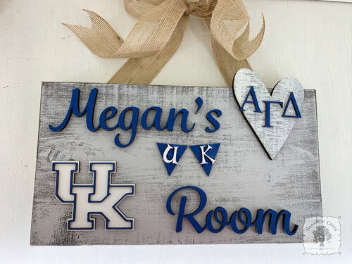 College / University Dorm Room Sign - University of Kentucky