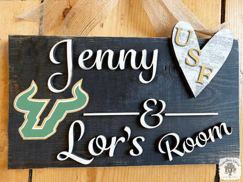 College / University Dorm Room Sign - University of South Florida